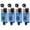GUUZI 4pcs Adjustable ME-8104 Rotating Plastic NC-NO Momentary Roller Lever