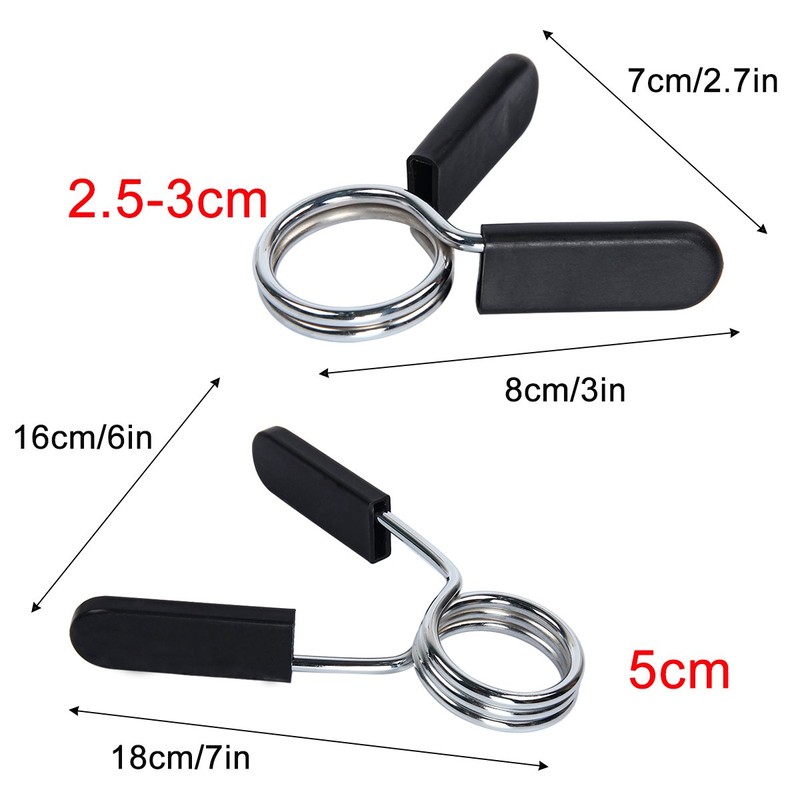 Zigwin Olympic Spring Collar Barbell Plate Lock Clip On Pack