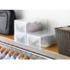 Whitmor Clear-Vue Men's Shoe Box - Heavy Duty Stackable Shoe