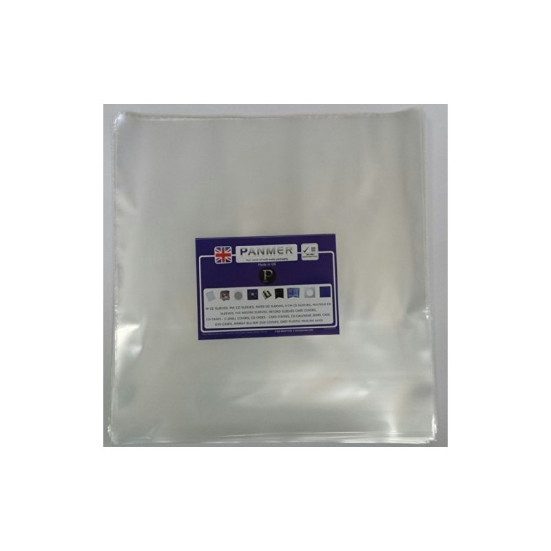 12" Vinyl Record OUTER Sleeves 450 Gauge Polythene Premium Quality