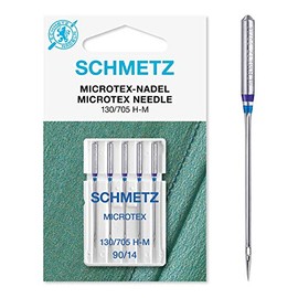 Schmetz Sewing Machine Needles - Microtex, Size: 90/14