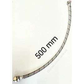 15MM COMPRESSION X 1/2" FEMALE BSP FLEXIBLE TAP CONNECTOR LENGTH (300MM / 500MM) (LENGTH=500MM)