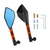 RATCHROLL 1 Set Universal Motorcycle Rear View Mirrors Adjustable Bar
