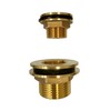 Varile - 1/2 inch brass tank feed-through thread fitting (1/2