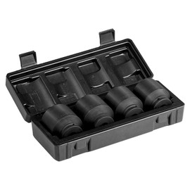 1/2" Drive Axle Nut Socket Set,4 pcs SAE 6-Point CR-MO Steel 1-13/16" to 2" with Storage Case,Heavy Duty for Trucks & SUVs