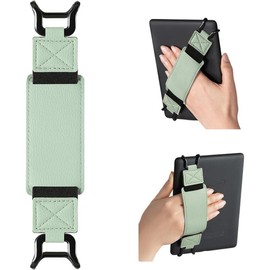 Secure Hand Strap for Kindle Paperwhite and Tablets - Versatile and Lightweight Finger Grip Holder for 6.8-9" Kindle/Kobo/Voyaga//Other Tablet - High Elasticity, Black-2 - Color: Sagegreen