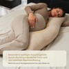 Opanoli® Side Sleeper Pillow Cover Beige 100% Cotton - Body