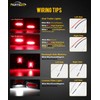 Partsam LED Steel Trailer Light Box Housing Kit w/ 6in