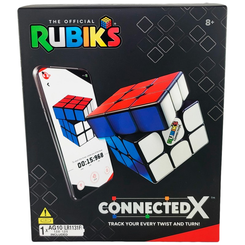 Rubik's ConnectedX Electronic 3x3 Cube for Beginners and Professionals, Bluetooth