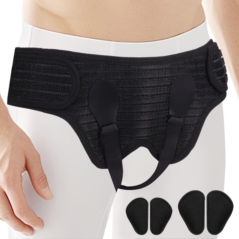KUAZIDAR Hernia Belt for Men & Women - Single/Double Inguinal
