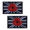 2 PCS British Union Jack Rose Dynasty Tactical Embroidered Patch