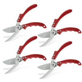 4PCS Poultry Scissors with Ergonomic Handle Detachable Poultry Shears Stainless Steel Chicken Bone Scissor Multipurpose Kitchen Shears Efficient Meat Scissors for Cooking Meat Poultry