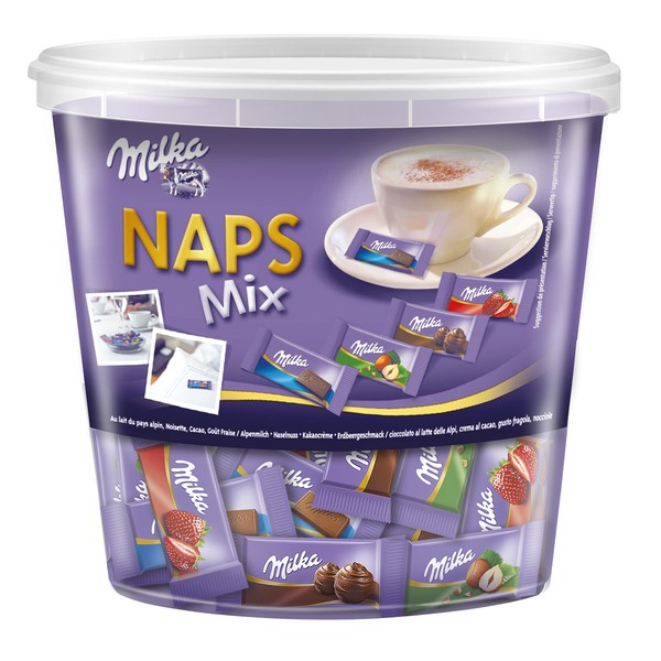 Milka Naps Mix Dose "Ideal fürs Büro", 1er Pack (1 x 1 kg)