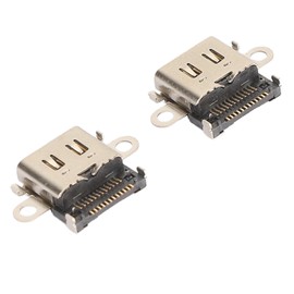 2 Pack Type C Charging Port Replacement for Switch Lite HDH-001, USB-C Charging Port, Type-C Charging Port, Port Socket
