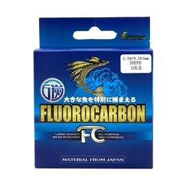 LUNYANG Clear 100% Fluorocarbon Fishing Line 0.261MM 10LB 100yd-Not Coated/Abrasion Resistance/High Visibility/No Water Absorption/Difficult for Fish to detect