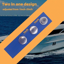 Boat Cover Snap Extender for Boat Canvas,Steel Snap Extender,Extension Sizes 1"~2" (Blue, 10pack)