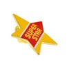 PinMart Super Star Yellow and Red Enamel Lapel Pin