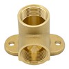 VARIOSAN 16393 Wall Plate 3/4 Inch 90° Wall Angle Brass