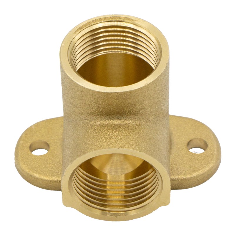 VARIOSAN 16393 Wall Plate 3/4 Inch 90° Wall Angle Brass