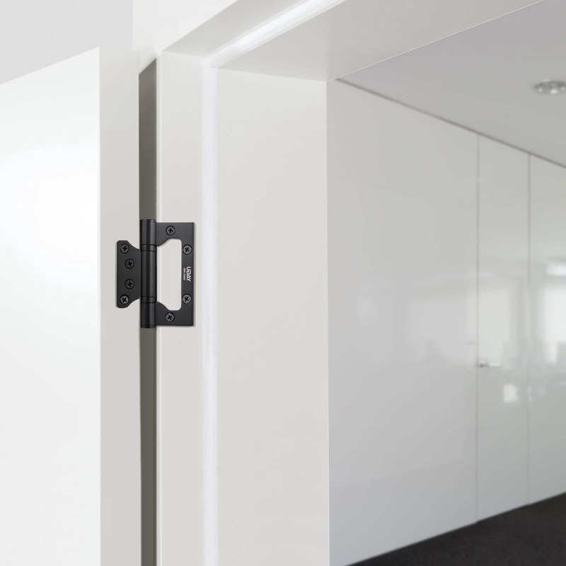 YAGU 3 Pack Non-Mortise Door Hinges - 4" × 3"