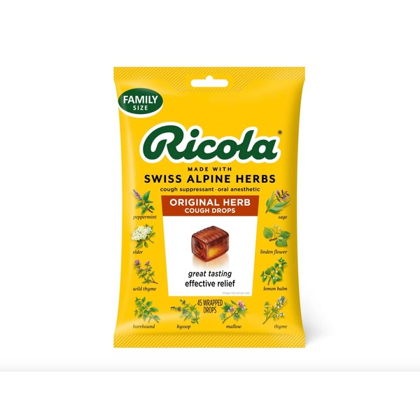 Ricola Big Bag Original Natural Herb Cough Drops, 50 Drops by Ricola