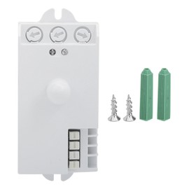 Microwave Sensor Switches Pure White PVC Control Accessories TDL-1913 5.8GHz AC85-250V