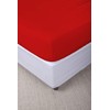 Max Color Cotton Fitted Sheet, Double, Red