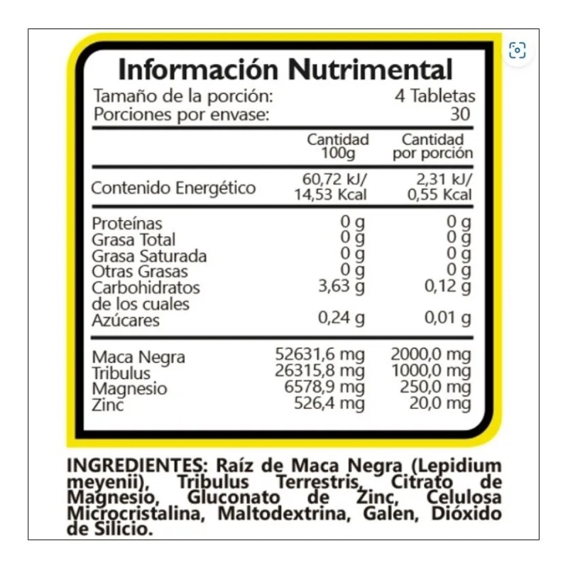 Bhp Testrol Ultra 120 Caps Sabor Sin sabor