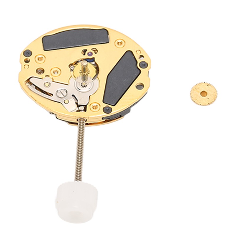ETA 901001 Quartz Movement Golden Alloy Rhinestone Watch Movement Replacement