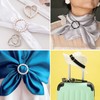 20 Pcs Scarf Ring and Slides for Scarves, Scarf Rings