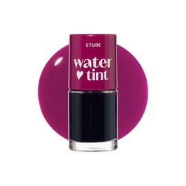 ETUDE Dear Darling Water Tint - Prune Ade (9g) | Vivid Color Lip Stain with Moisturizing Weightless & Non-sticky Finish Lip Stain | Smudge-proof Lip Tint | Korean Makeup, Kbeauty