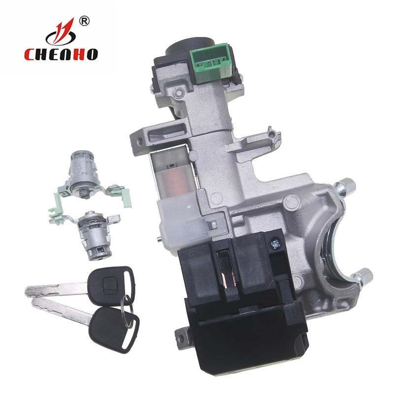 Ignition Switch Lock Cylinder Assembly Compatible with Honda Accord CRV