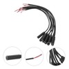 Operitacx 10pcs Mono Audio Cable with Bare Wire Open End