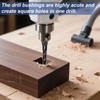 Devvicoo 6PCS Square Hole Drill Bit Set for Mortise and