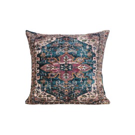 VERSAINSECT Kingdom Handmade Kilim Cushion Cover Washable Printed Pillow Cover Sofa Couch Pillow Cover Soft Pillow Cover Tv Chair Pillow Case (18x18, RED)