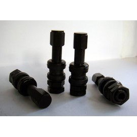 Circuit Performance VS48 Black Bolt-In Valve Stems 48mm (Set of 4)