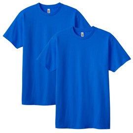 American Apparel Unisex Short Sleeve Tee, Style G1301, 2-Pack, Royal Blue (2-Pack), 2X-Large