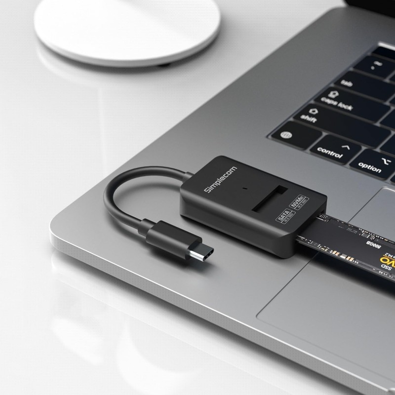 Simplecom SA506 NVMe/SATA Dual Protocol M.2 SSD to USB-C Adapter