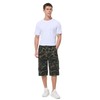 BEST SOUTH Men's Capri Long Twill Cargo Shorts Below Knee