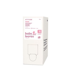 ATTITUDE Baby Laundry Detergent, EWG Verified, Plant and Mineral-Based Formula, HE Compatible, Vegan Household Products, Unscented, 80 Loads, 67.6 Fl Oz (Package may vary)