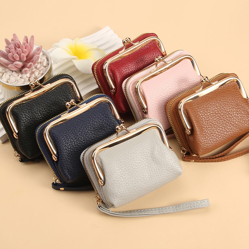 [HiChiclife] Small Wallet, Large Capacity, Mini Wallet, Multi-functional, Compact, white