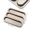 BSDLZCH Durable Carbon Steel Baguette Baking Molds, Nonstick French Bread
