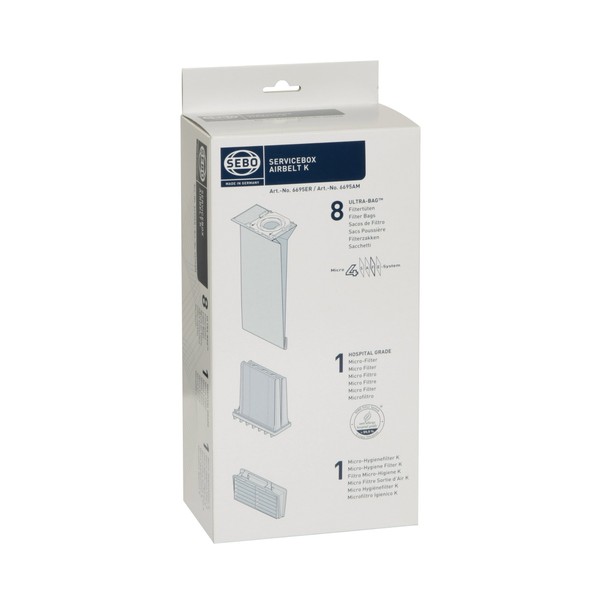 Service Box - 8 Four-Layer Ultra Bags and Micro and Exhaust Filters for AIRBELT K Series