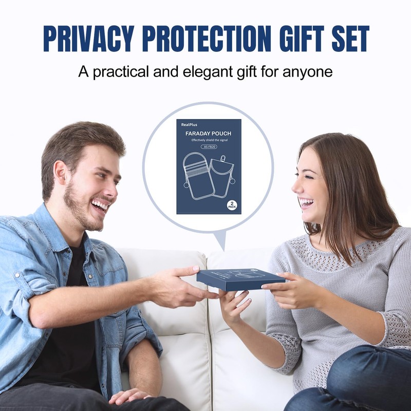 Faraday Pouch for car Keys, [2 PACK] RealPlus Car Key