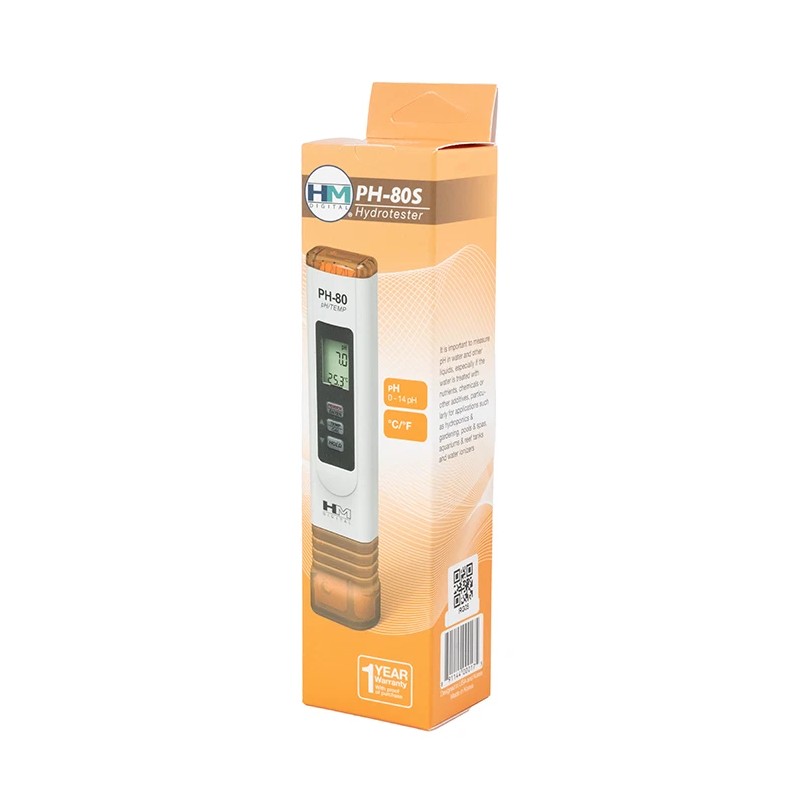 HM Digital PH Meter PH-80 Handheld Water Resistant Water Quality