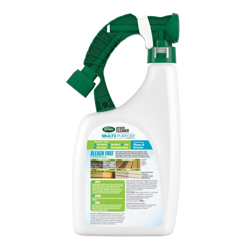 Scotts Outdoor Cleaner Multi Purpose Formula: Ready-to-Spray, Bleach-Free, Use on