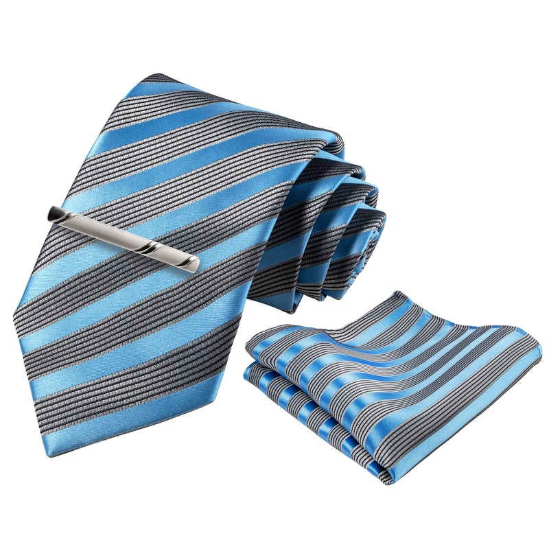 TIE G - Juego de corbatas a cuadros para hombre
