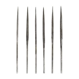 6 Piece Set of 14 cm Wax Carving File Needles Jewelry Tool w/Plastic Pouch