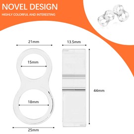 KOVOSCH Pack of 10 Door Handle Buffers, Highly Elastic Door Handle Stopper for Door Handles, Protects Walls and Furniture from Scratches, Wall Door Stopper, Door Stopper Door Handle (Transparent 8