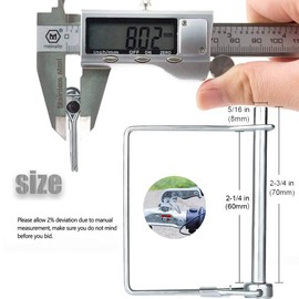 BITEFU Pack of 12 Cotter Pins, 8 mm Folding Cotter Pins, Rectangular Carbon Steel Safety Cotter Pin, Galvanised Safety Bolt, Top Link Bolt for Trailers, Lawn, Garden, Farm